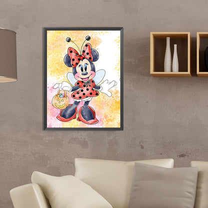 Halloween Minnie - Full Round Drill Diamond Painting 30*40CM