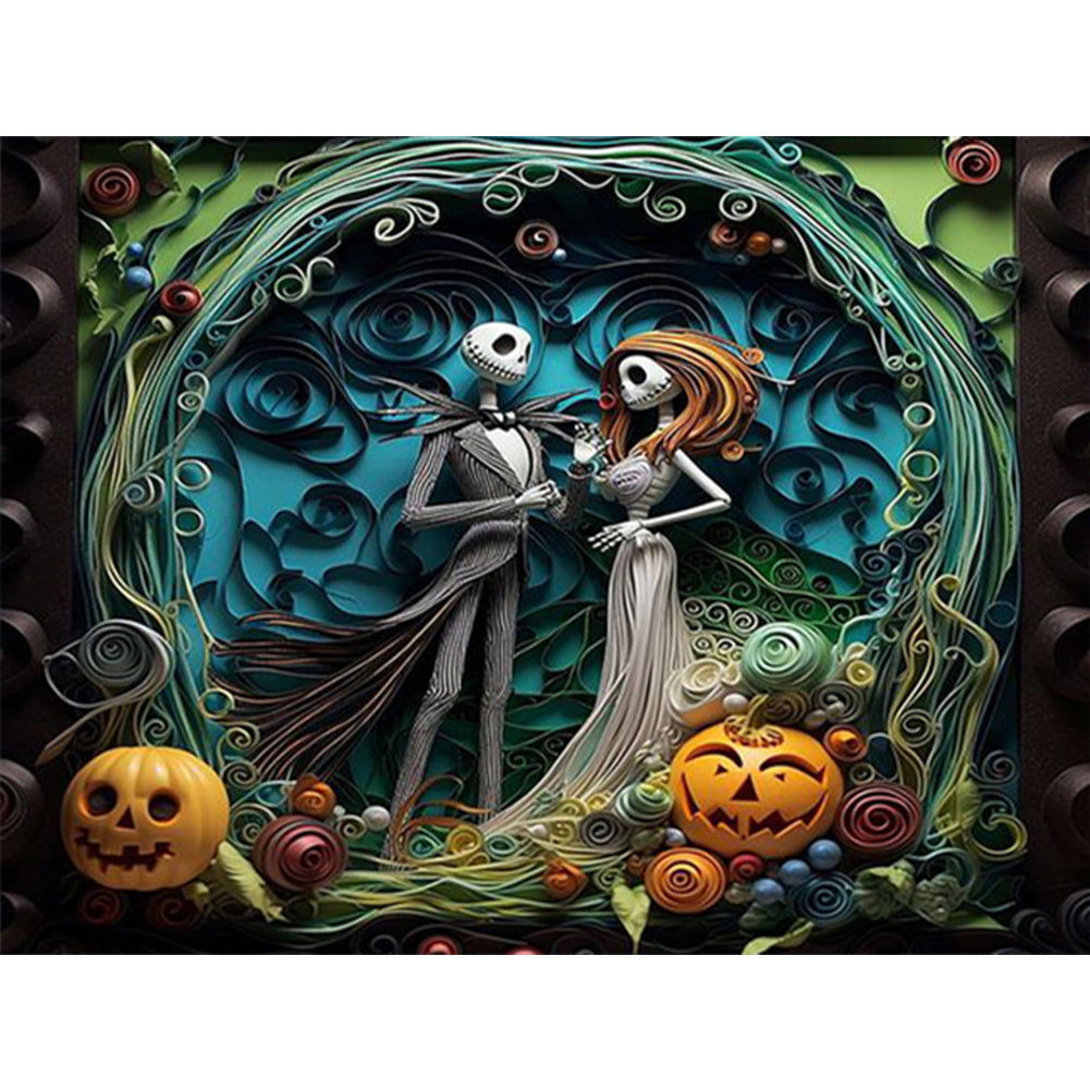 Halloween - Corpse Bride - Full Square Drill Diamond Painting 40*30CM