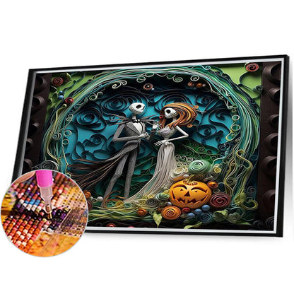 Halloween - Corpse Bride - Full Square Drill Diamond Painting 40*30CM