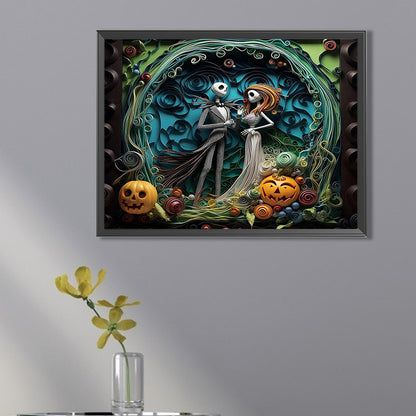 Halloween - Corpse Bride - Full Square Drill Diamond Painting 40*30CM