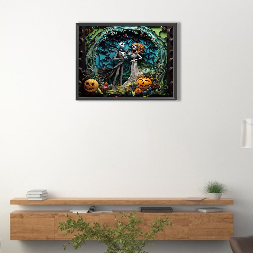 Halloween - Corpse Bride - Full Square Drill Diamond Painting 40*30CM