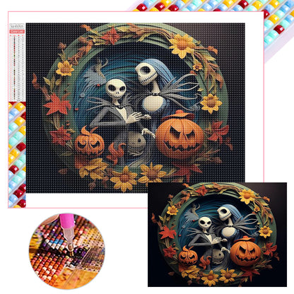 Halloween - Corpse Bride - Full Square Drill Diamond Painting 40*30CM