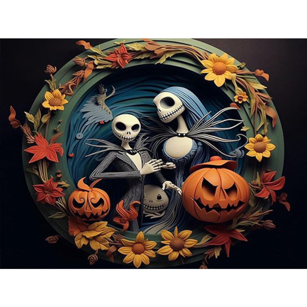 Halloween - Corpse Bride - Full Square Drill Diamond Painting 40*30CM