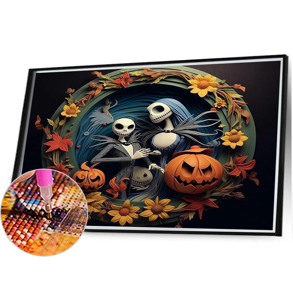 Halloween - Corpse Bride - Full Square Drill Diamond Painting 40*30CM