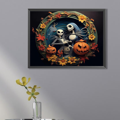 Halloween - Corpse Bride - Full Square Drill Diamond Painting 40*30CM