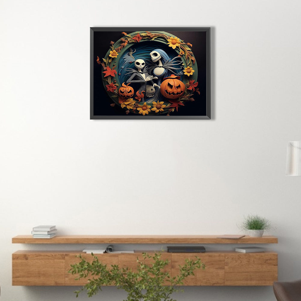 Halloween - Corpse Bride - Full Square Drill Diamond Painting 40*30CM