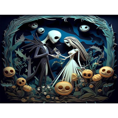 Halloween - Corpse Bride - Full Square Drill Diamond Painting 40*30CM