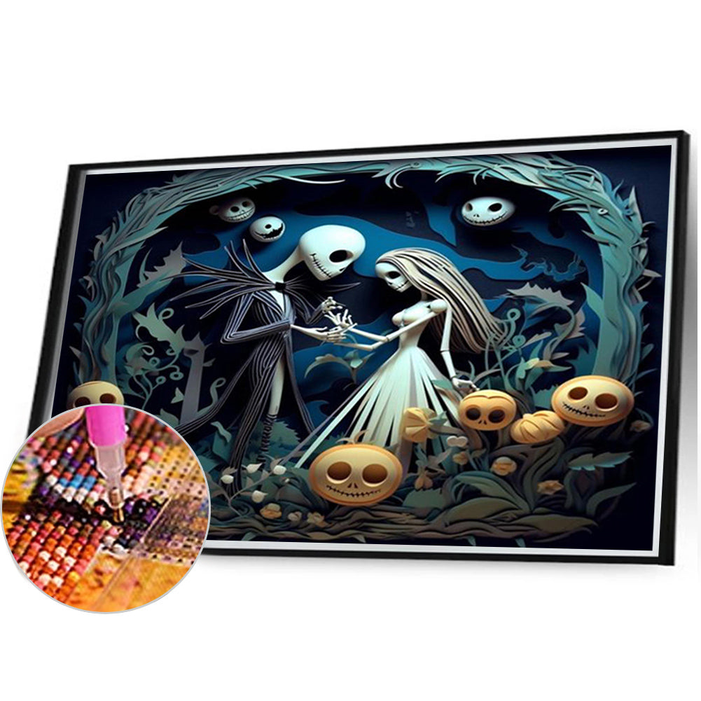 Halloween - Corpse Bride - Full Square Drill Diamond Painting 40*30CM