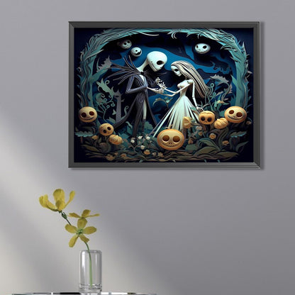 Halloween - Corpse Bride - Full Square Drill Diamond Painting 40*30CM