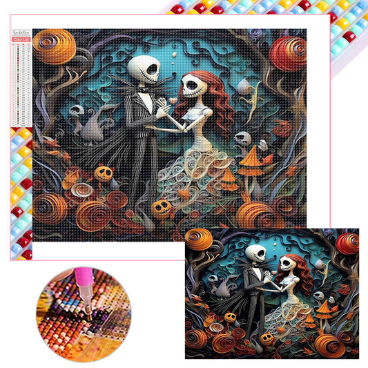 Halloween - Corpse Bride - Full Square Drill Diamond Painting 40*30CM