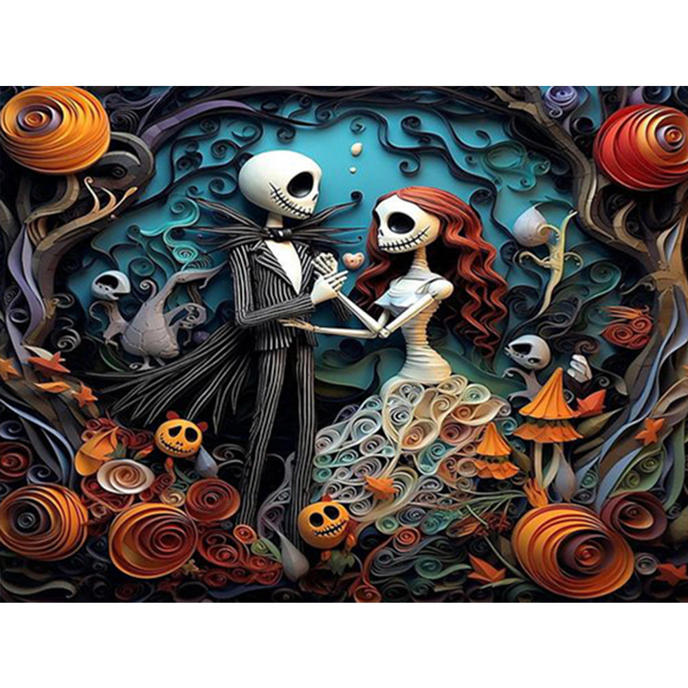 Halloween - Corpse Bride - Full Square Drill Diamond Painting 40*30CM