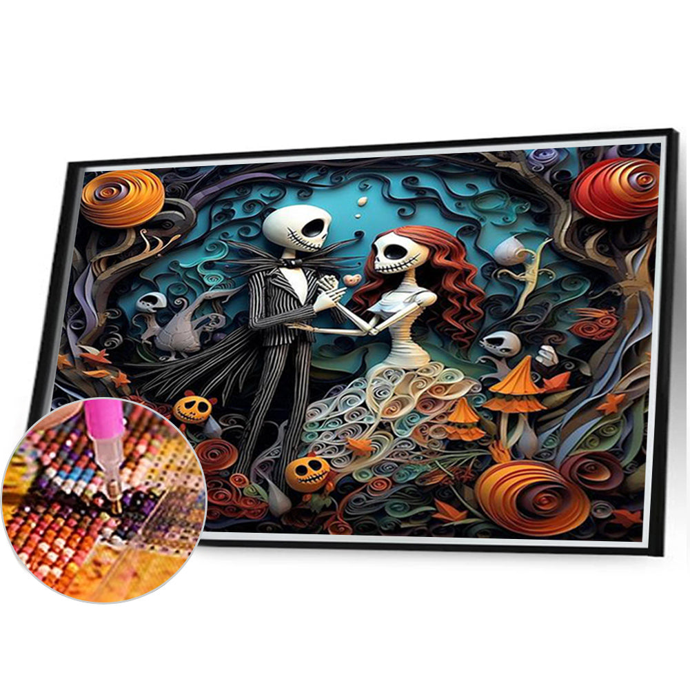 Halloween - Corpse Bride - Full Square Drill Diamond Painting 40*30CM