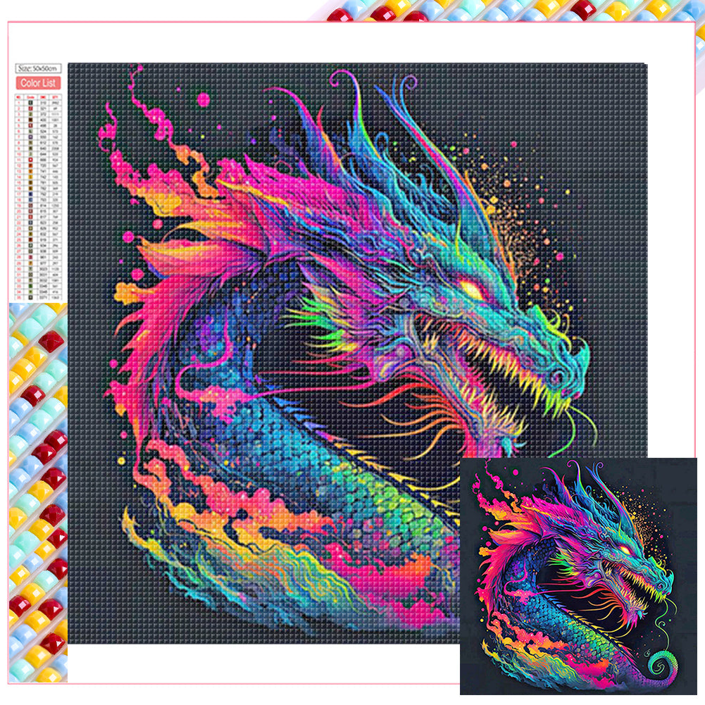 Dragon - Full Square Drill Diamond Painting 50*50CM