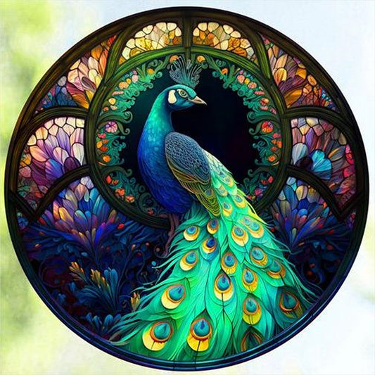 Peacock - Full AB Round Drill Diamond Painting 40*40CM