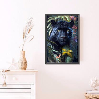 Black Panther - Full AB Round Drill Diamond Painting 40*60CM