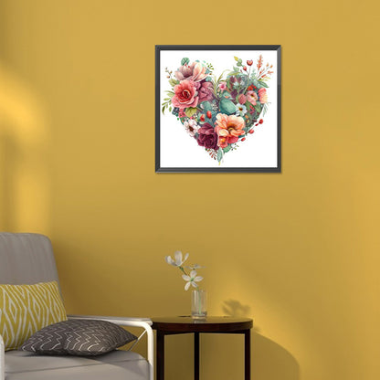 Love Flowers - Full Round Drill Diamond Painting 30*30CM