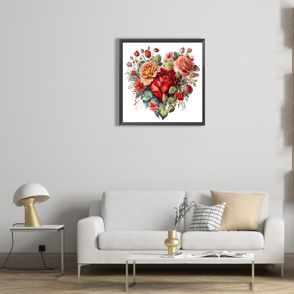 Love Flowers - Full Round Drill Diamond Painting 30*30CM