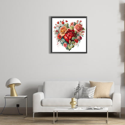 Love Flowers - Full Round Drill Diamond Painting 30*30CM