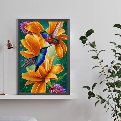 Birdsong - Full Round Drill Diamond Painting 40*60CM