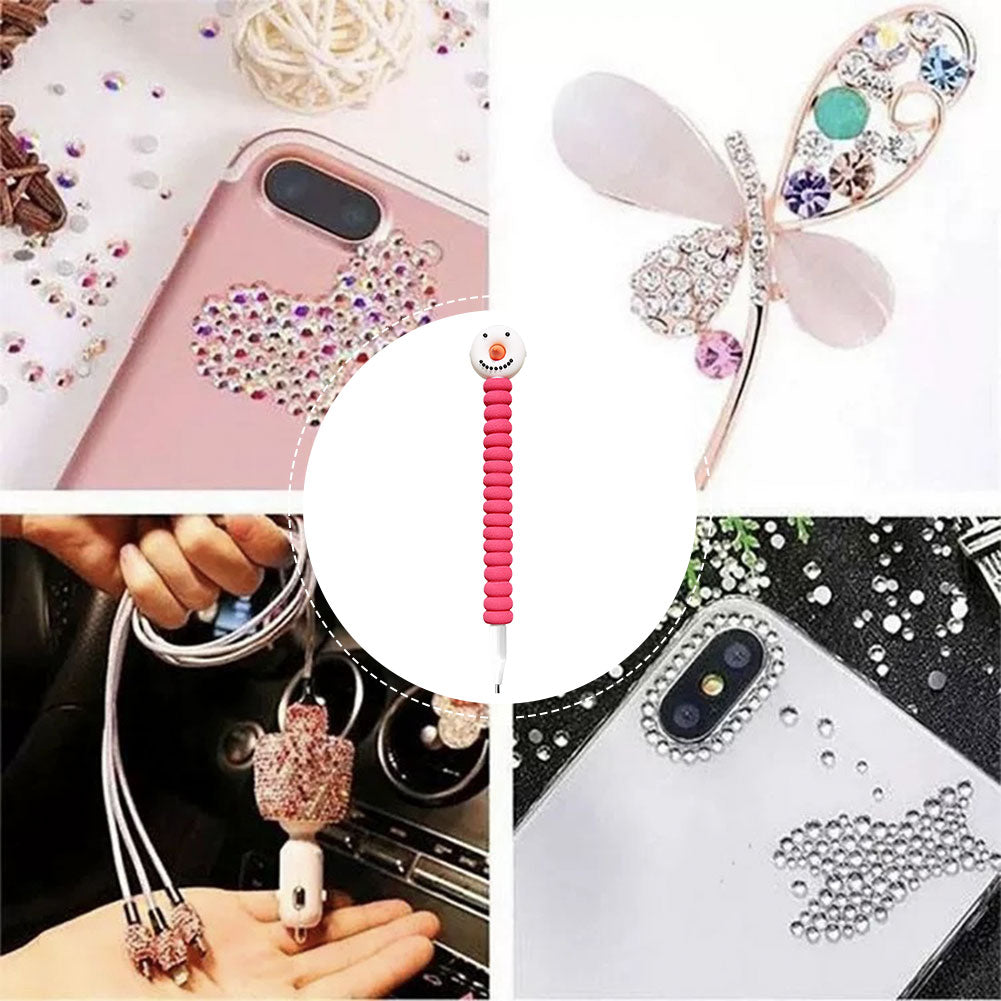 6pcs Diamond Painting Drill Pen Christmas Cartoon Gem Rhinestone Picker Tool