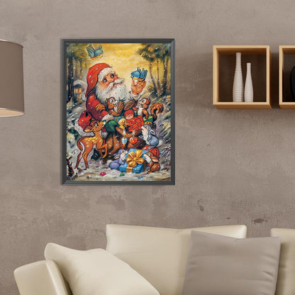 Santa Claus - Full Round Drill Diamond Painting 30*40CM