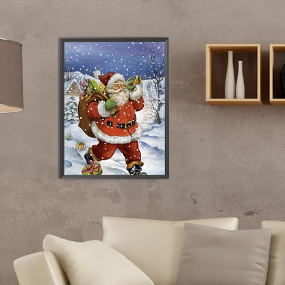 Santa Claus - Full Round Drill Diamond Painting 30*40CM