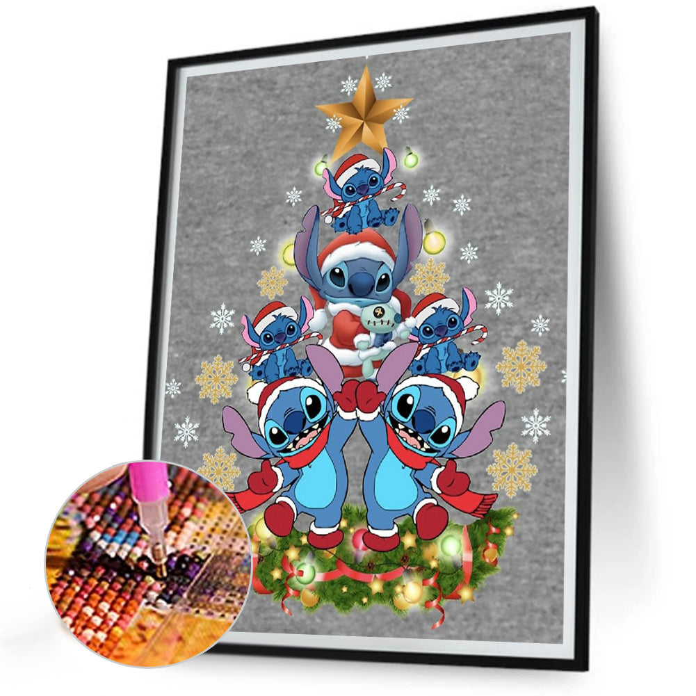 Christmas Tree - Full Round Drill Diamond Painting 30*40CM