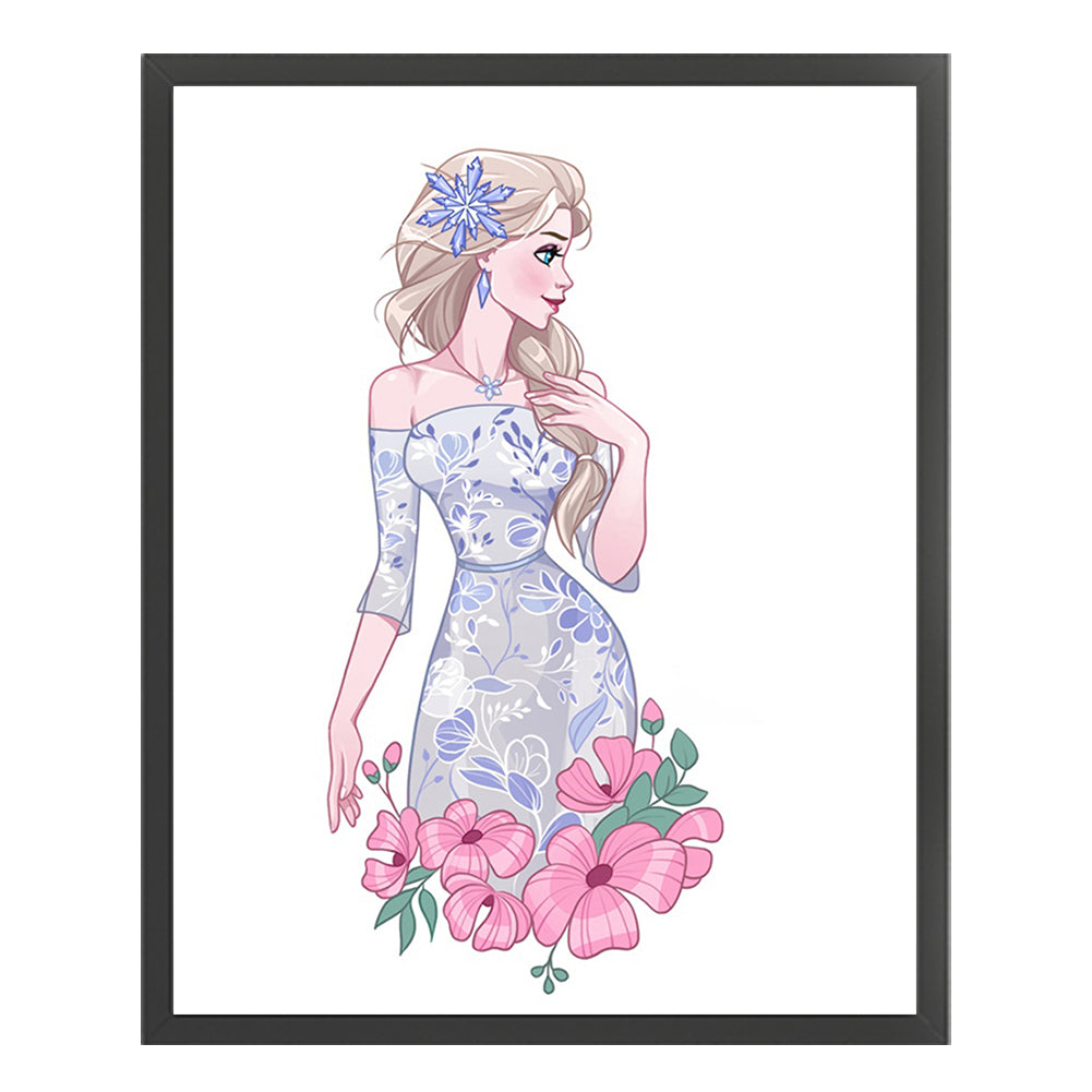 Queen Elsa - 11CT Stamped Cross Stitch 40*50CM