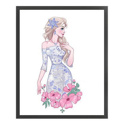 Queen Elsa - 11CT Stamped Cross Stitch 40*50CM