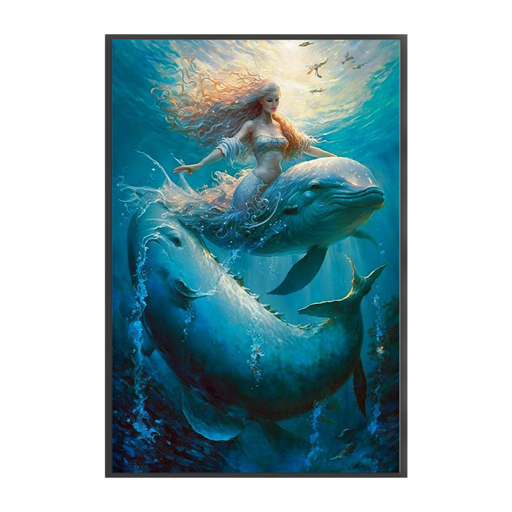 Mermaid - 11CT Stamped Cross Stitch 50*75CM