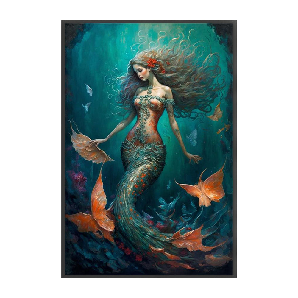 Mermaid - 11CT Stamped Cross Stitch 50*75CM