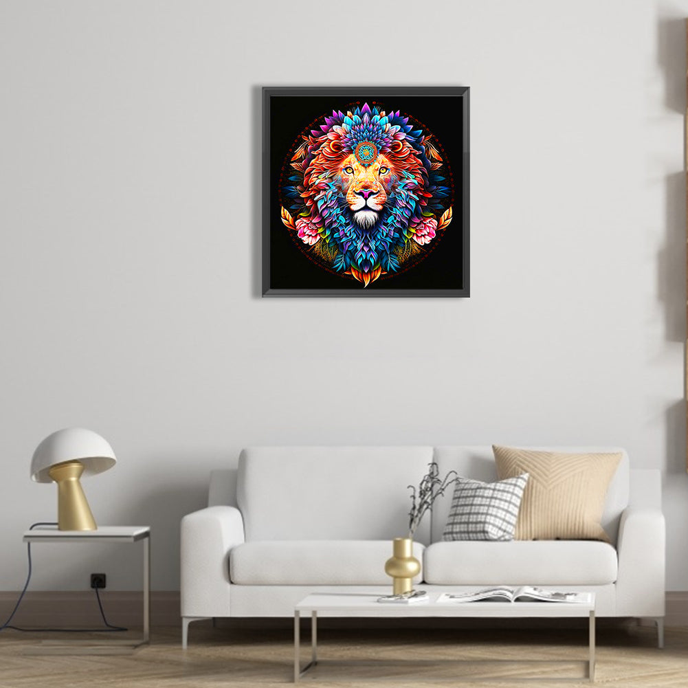 Lion - Full Round Drill Diamond Painting 50*50CM