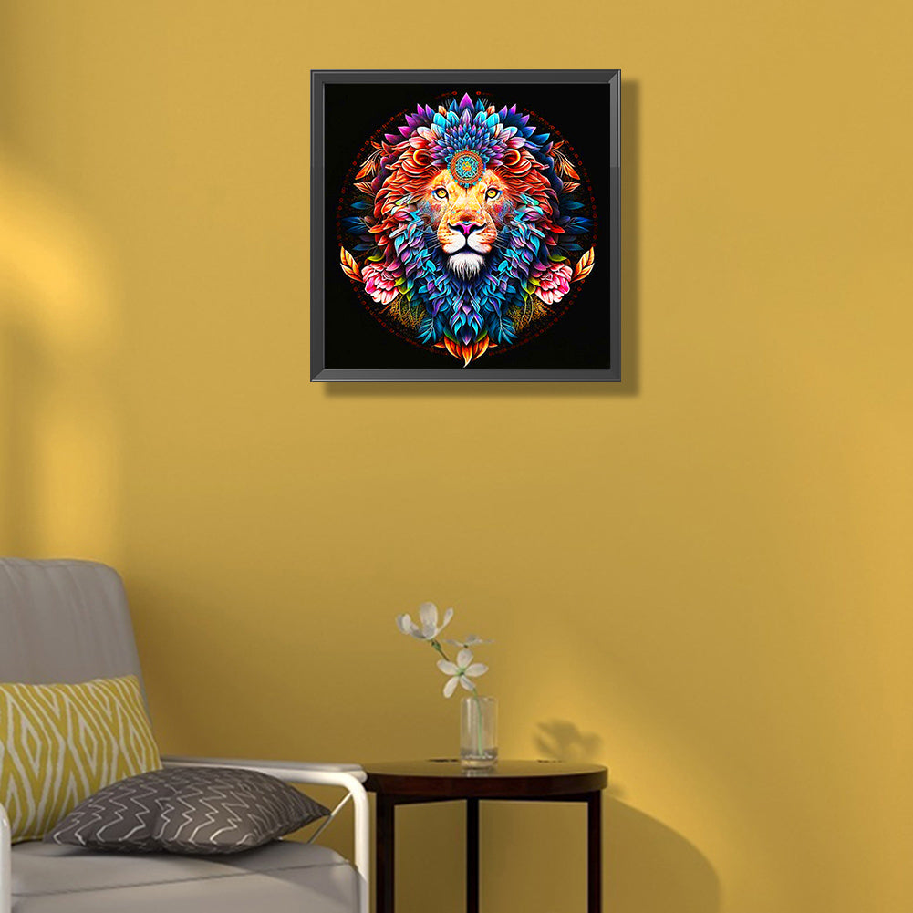 Lion - Full Round Drill Diamond Painting 50*50CM