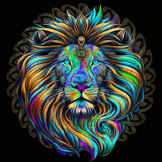 Color Lion - Full Round Drill Diamond Painting 50*50CM