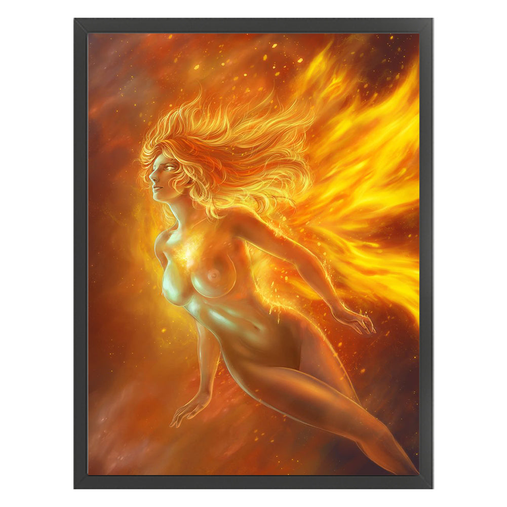 Goddess Of Fire - 11CT Stamped Cross Stitch 40*56CM