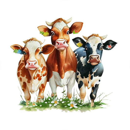 The Cow - Full Round Drill Diamond Painting 30*30CM