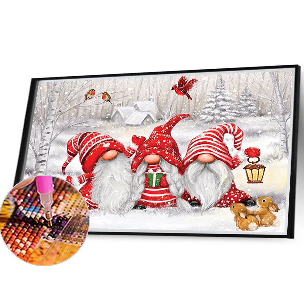 Holiday Gnome - Full Round Drill Diamond Painting 40*30CM