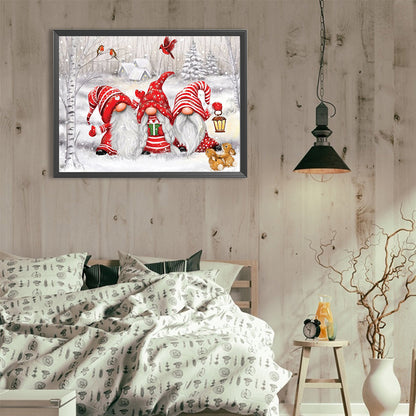 Holiday Gnome - Full Round Drill Diamond Painting 40*30CM