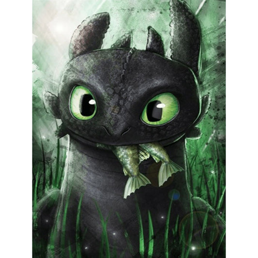 Cartoon Dragon - Full Round Drill Diamond Painting 30*40CM