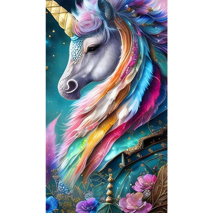 Unicorn - Full AB Round Drill Diamond Painting 40*70CM