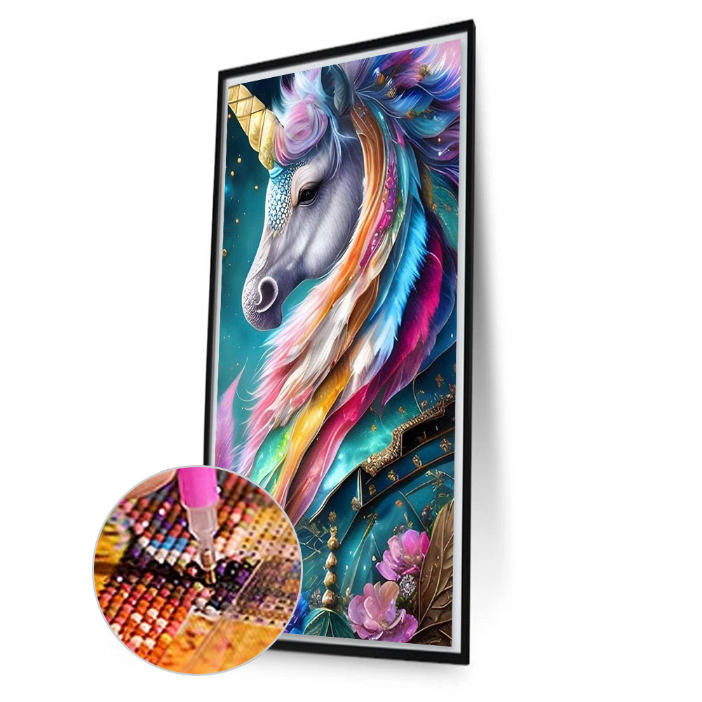 Unicorn - Full AB Round Drill Diamond Painting 40*70CM