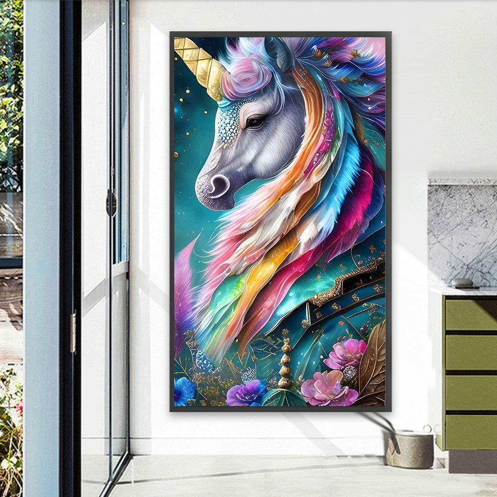 Unicorn - Full AB Round Drill Diamond Painting 40*70CM