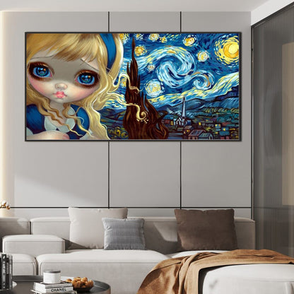 Star Girl - Full AB Round Drill Diamond Painting 80*40CM