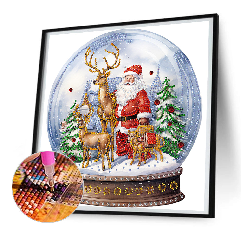 Christmas Crystal Ball -  Special Shaped Drill Diamond Painting 30*30CM