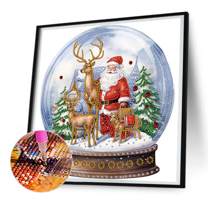 Christmas Crystal Ball -  Special Shaped Drill Diamond Painting 30*30CM