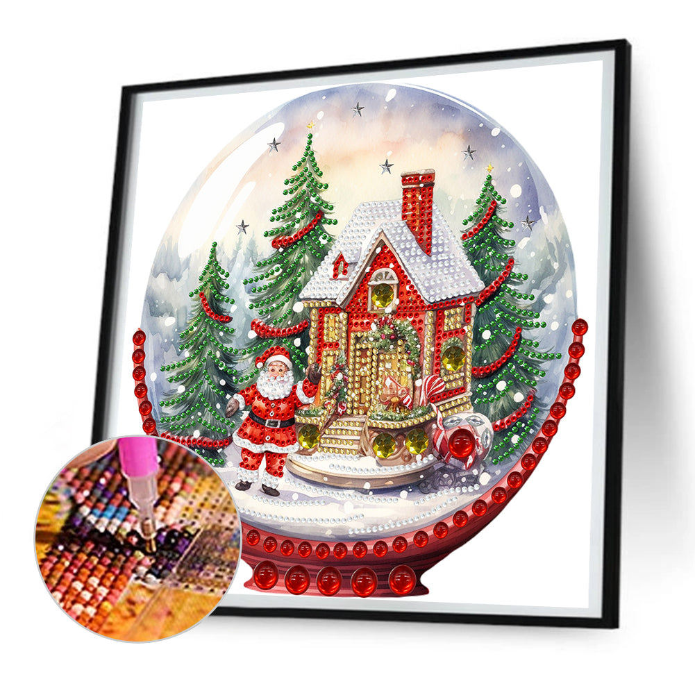 Christmas Crystal Ball -  Special Shaped Drill Diamond Painting 30*30CM