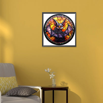 Halloween Horror Atmosphere Glass Painting - Full Round Drill Diamond Painting 30*30CM