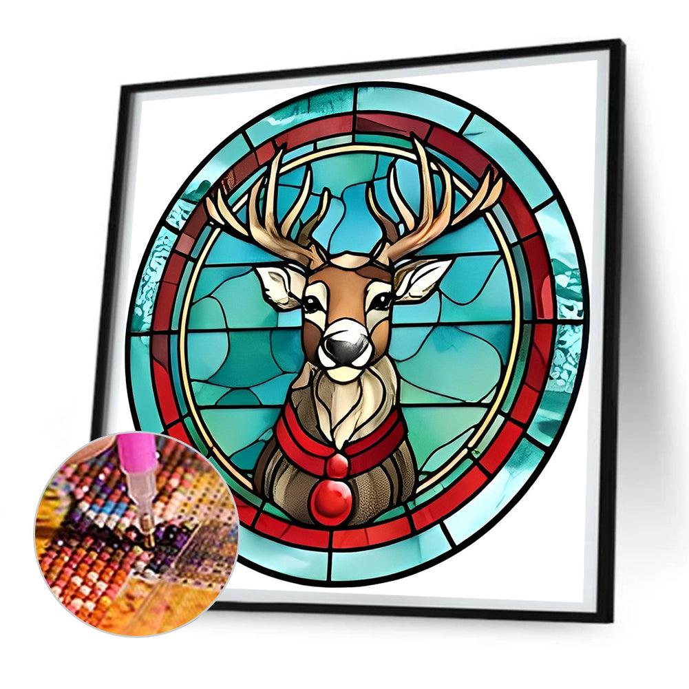 Christmas Fawn - Full Round Drill Diamond Painting 30*30CM