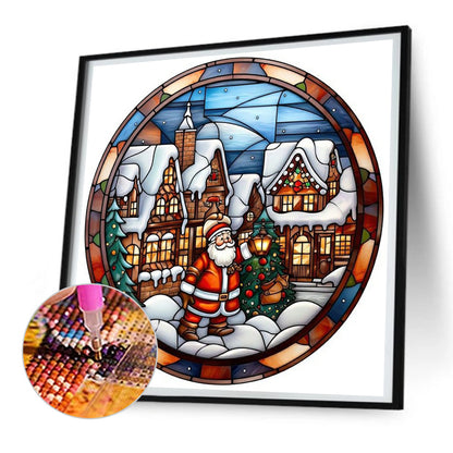 Snow House - Full Round Drill Diamond Painting 30*30CM