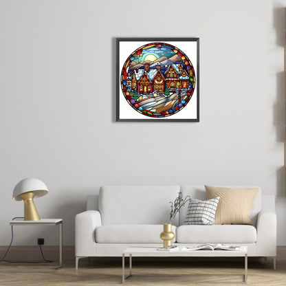 Snow House - Full Round Drill Diamond Painting 30*30CM